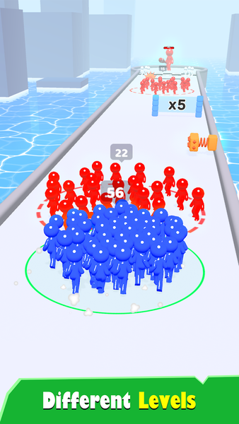 Crowd Rush 3D - Gameplay image of android game