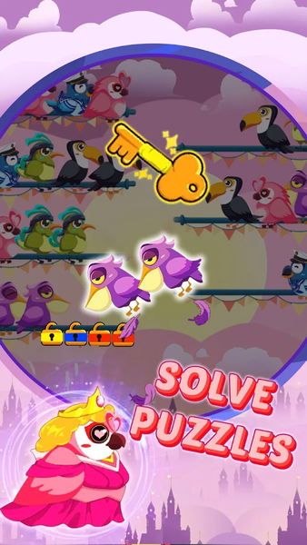 Cute Bird Game:Sorting Puzzle - عکس بازی موبایلی اندروید