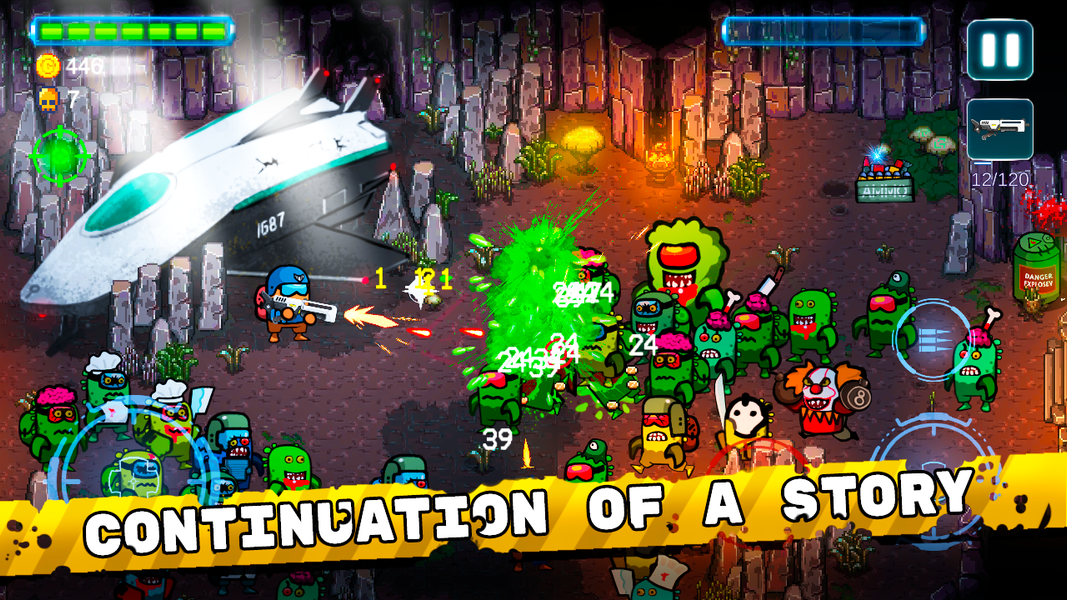 Space Zombie Shooter: Survival - Gameplay image of android game