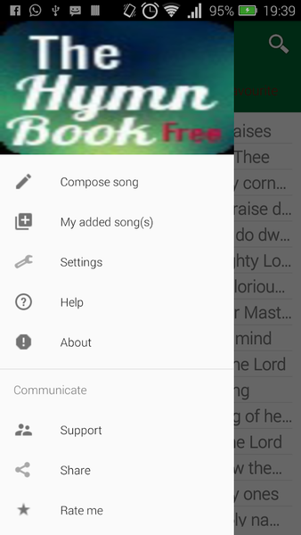 The Hymnbook - Image screenshot of android app