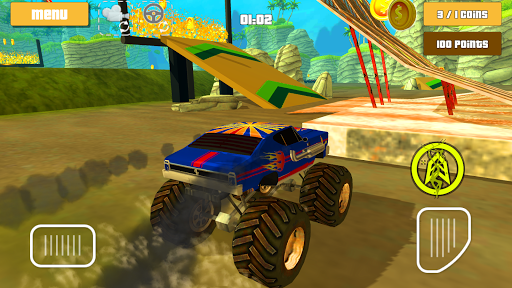 Monster Truck Racing Hero 3D - Image screenshot of android app