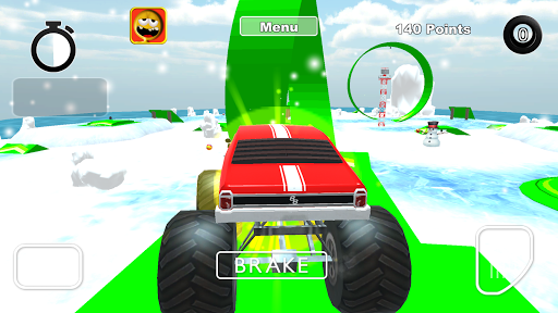 Snow Car Race & Stunts Extreme by Kaufcom - عکس بازی موبایلی اندروید