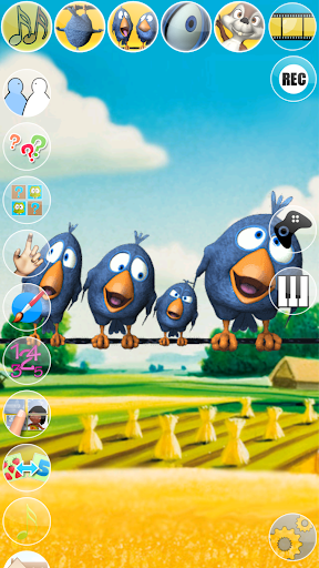 Talking Birds On A Wire - Gameplay image of android game