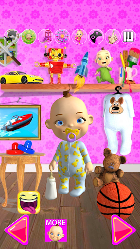 Talking Babsy Baby - Gameplay image of android game