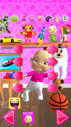 Talking Babsy Baby - Gameplay image of android game