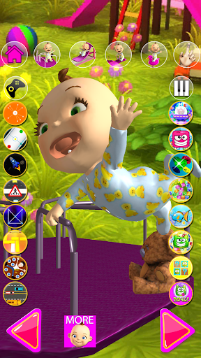 Talking Babsy Baby - Gameplay image of android game