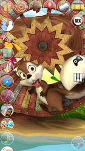 Talking Baby Squirrel - Gameplay image of android game