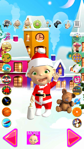 Talking Babsy Baby Xmas Games - Image screenshot of android app