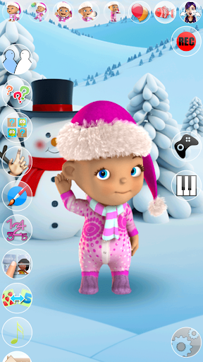 Talking Baby Babsy Winter Fun - عکس بازی موبایلی اندروید