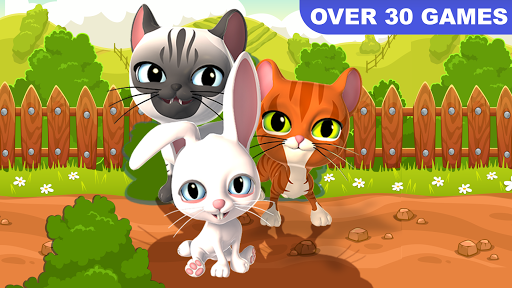Talking Cat and Bunny - Gameplay image of android game