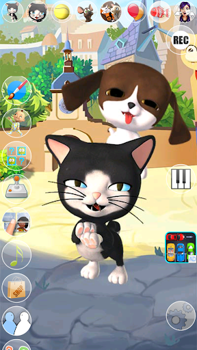 Talking Cat and Dog Kids Games - Gameplay image of android game