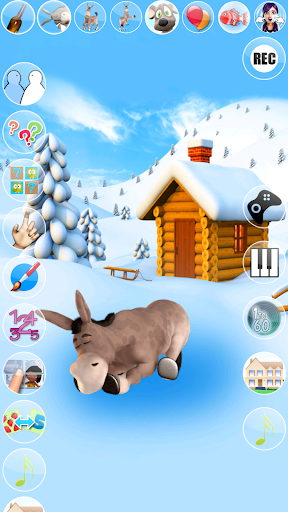 Talking Donald Donkey Ice Fun - عکس برنامه موبایلی اندروید