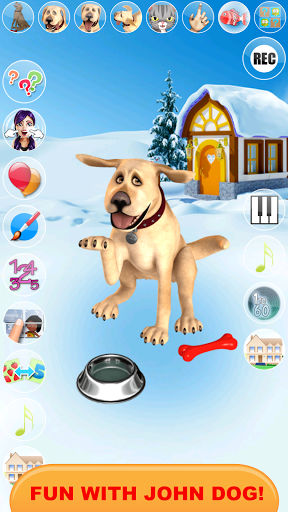 Talking John Dog Frozen City - Image screenshot of android app