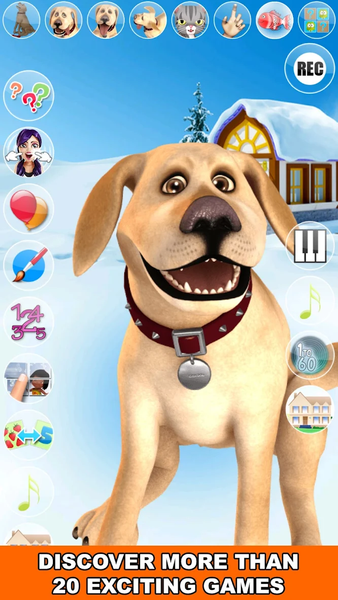 Talking John Dog - Frozen City - Gameplay image of android game