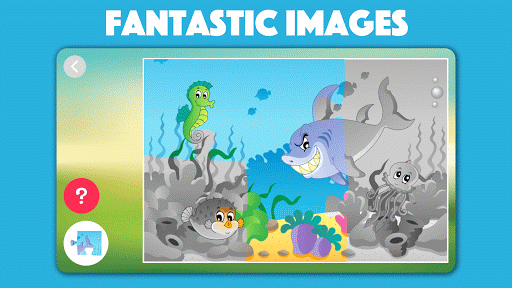 Animal jigsaw puzzles for kids - Gameplay image of android game