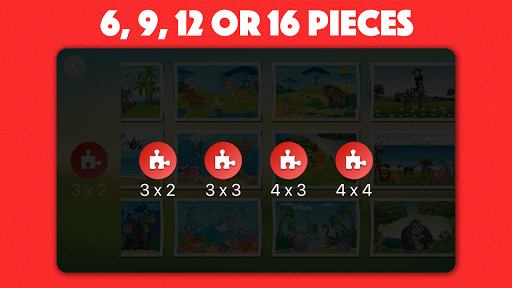 Animal jigsaw puzzles for kids - Gameplay image of android game