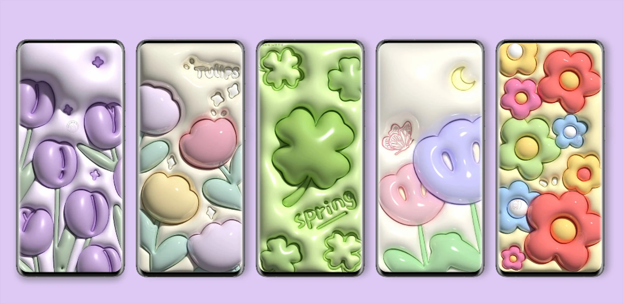 Cute Wallpapers for Girls ۳D - عکس برنامه موبایلی اندروید