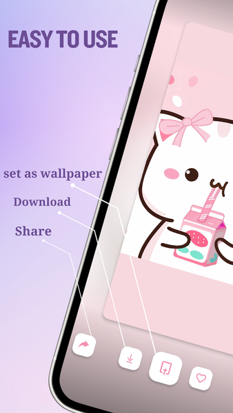 CutePop: Cute Girly Wallpapers - عکس برنامه موبایلی اندروید