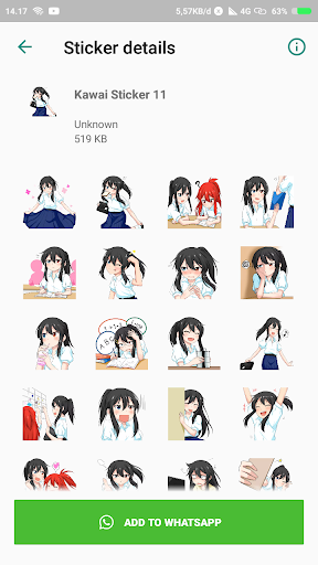 Anime Sticker For WASticker - Image screenshot of android app