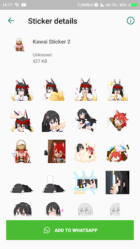 Anime Sticker For WASticker - عکس برنامه موبایلی اندروید