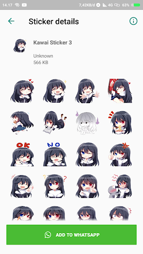 Anime Sticker For WASticker - Image screenshot of android app
