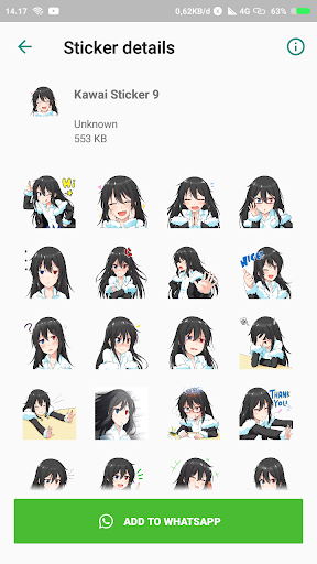Anime Sticker For WASticker - عکس برنامه موبایلی اندروید