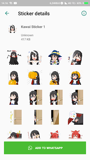 Anime Sticker For WASticker - Image screenshot of android app