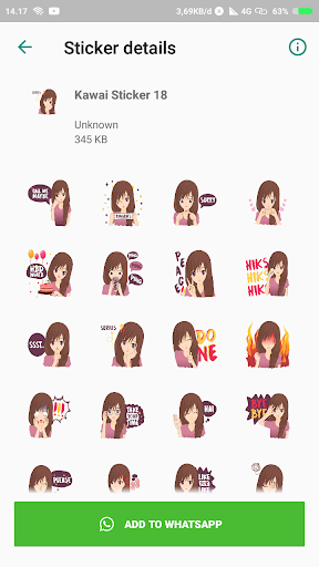 Anime Sticker For WASticker - Image screenshot of android app