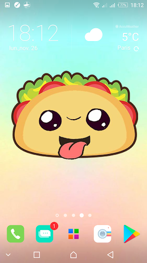 Cute Food Kawaii backgrounds - Image screenshot of android app