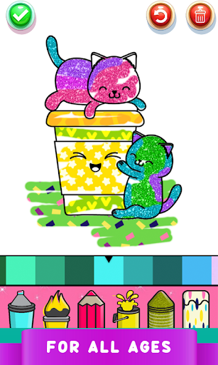 Kawaii Coloring Game Glitter - عکس برنامه موبایلی اندروید