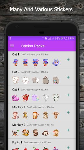 Kawaii Stickers For WhatsApp - Image screenshot of android app