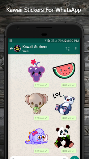 Kawaii Stickers For WhatsApp - Image screenshot of android app