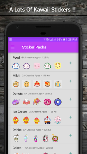 Kawaii Stickers For WhatsApp - Image screenshot of android app