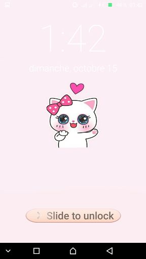 Kawaii Cute LockScreen - عکس برنامه موبایلی اندروید