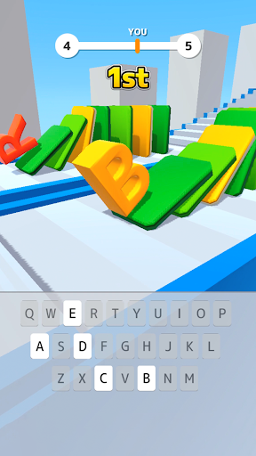 Type Spin: alphabet run game - Gameplay image of android game