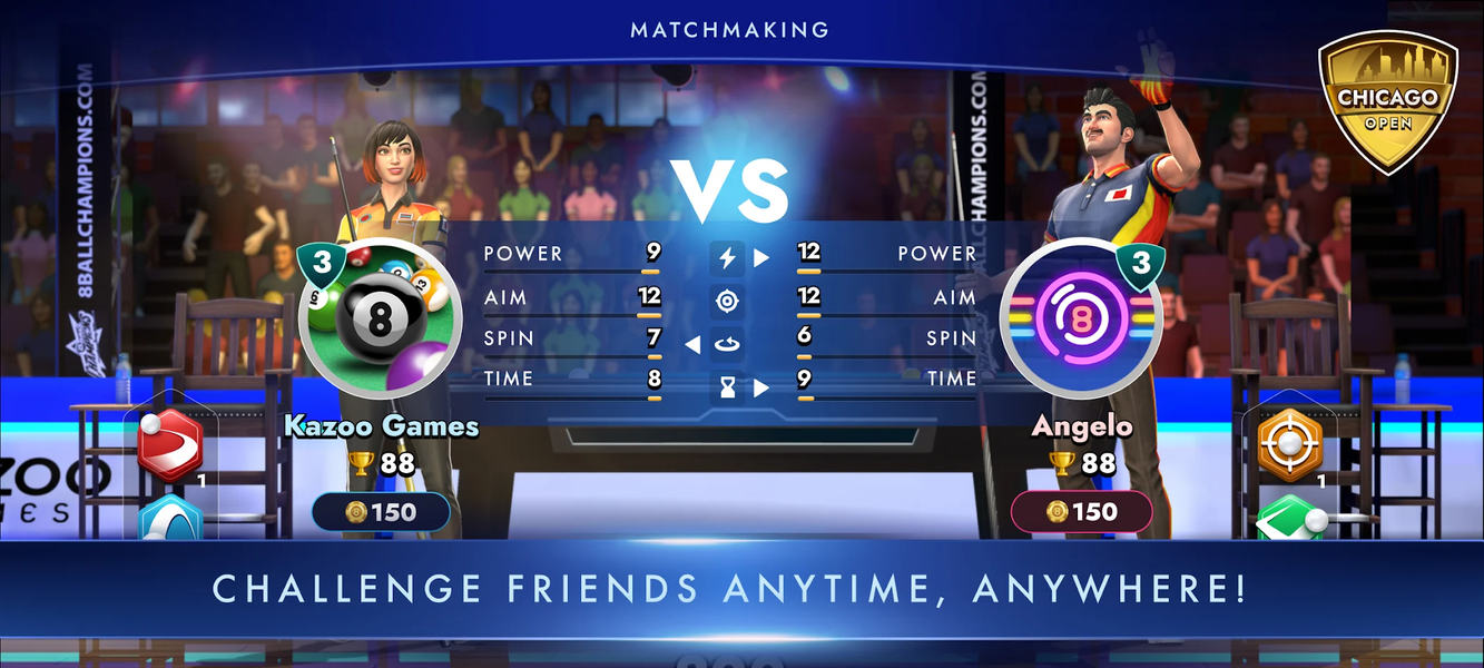 ۸ Ball Champions:PvP Pool Game - عکس برنامه موبایلی اندروید