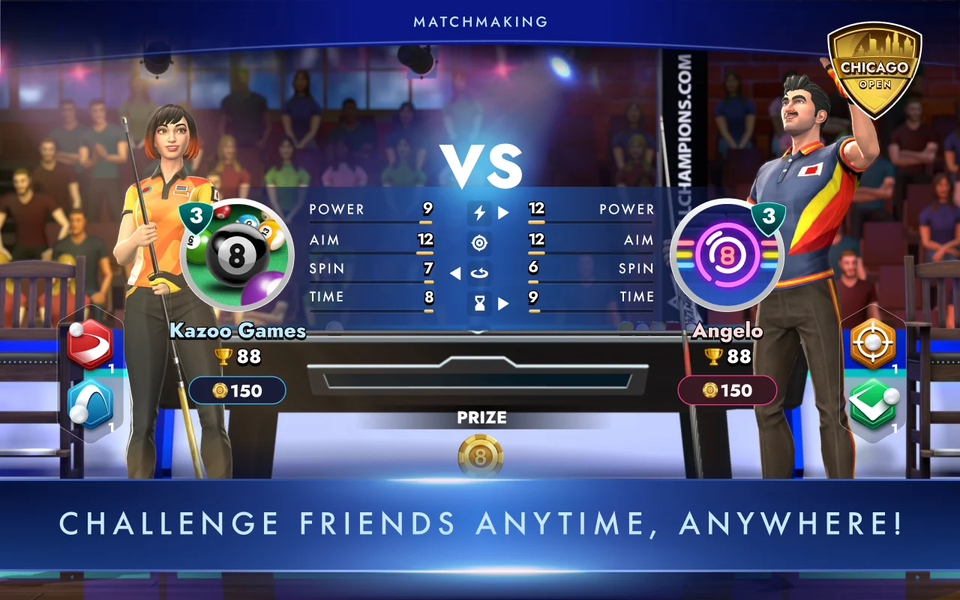 ۸ Ball Champions:PvP Pool Game - عکس برنامه موبایلی اندروید