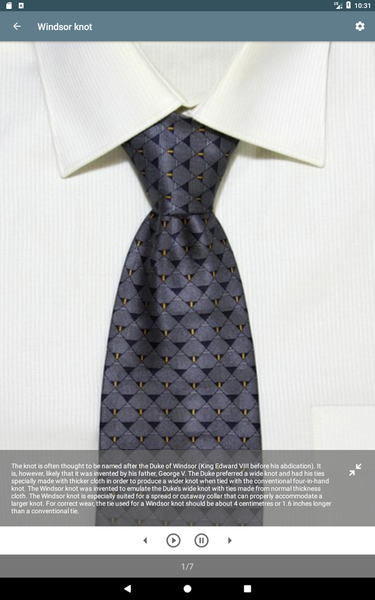 Encyclopedia of Tie Knots - عکس برنامه موبایلی اندروید