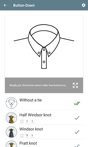 Encyclopedia of Tie Knots - عکس برنامه موبایلی اندروید