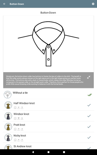 Encyclopedia of Tie Knots - عکس برنامه موبایلی اندروید