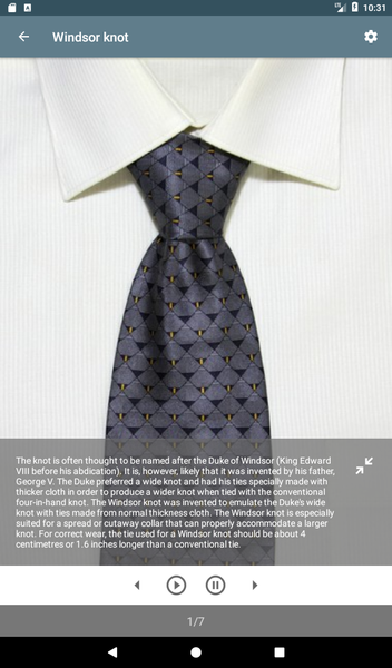 Encyclopedia of Tie Knots - عکس برنامه موبایلی اندروید