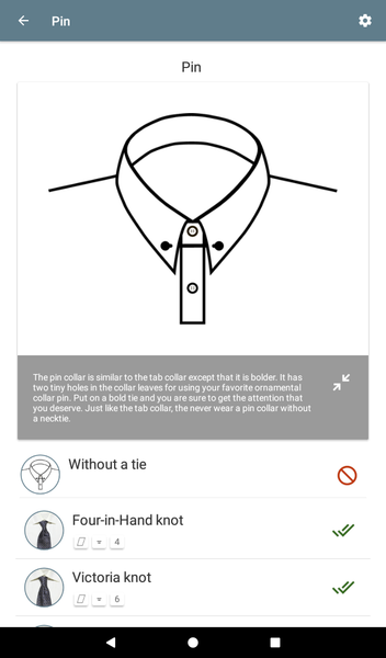 Encyclopedia of Tie Knots - عکس برنامه موبایلی اندروید