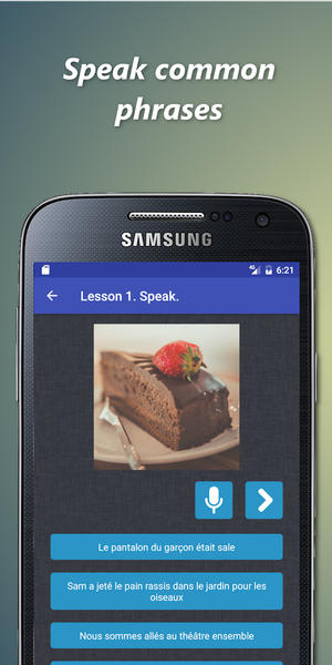 French language tutorial - Image screenshot of android app
