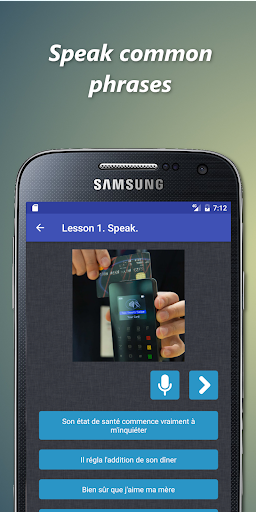 Learn how to speak french - Image screenshot of android app