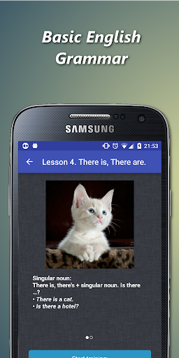 English grammar test offline - Image screenshot of android app