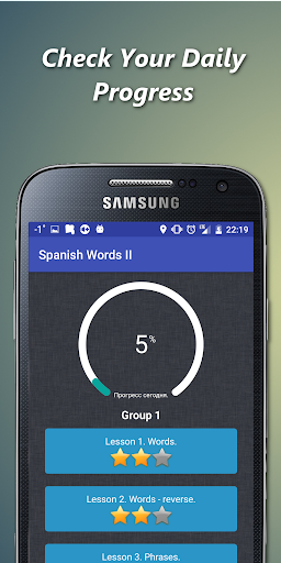 Learn spanish grammar offline - Image screenshot of android app