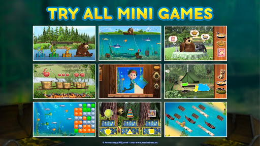 Masha and the Bear: Water game - Image screenshot of android app