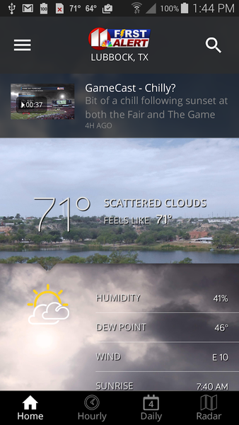 KCBD First Alert Weather - Image screenshot of android app