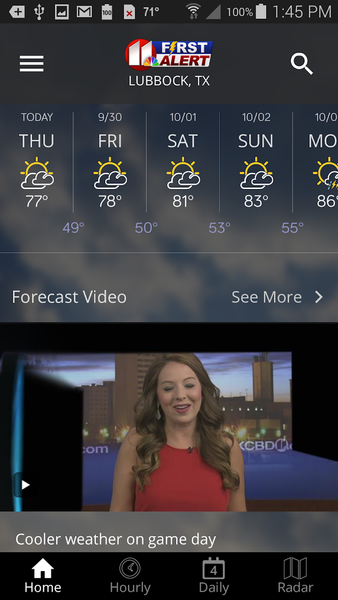KCBD First Alert Weather - عکس برنامه موبایلی اندروید
