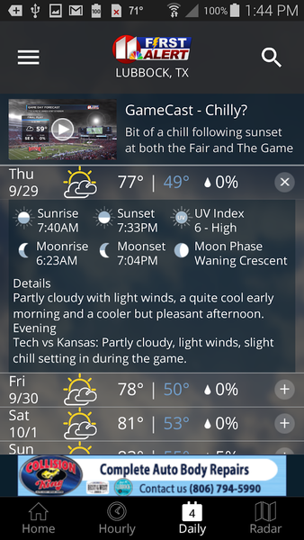KCBD First Alert Weather - عکس برنامه موبایلی اندروید